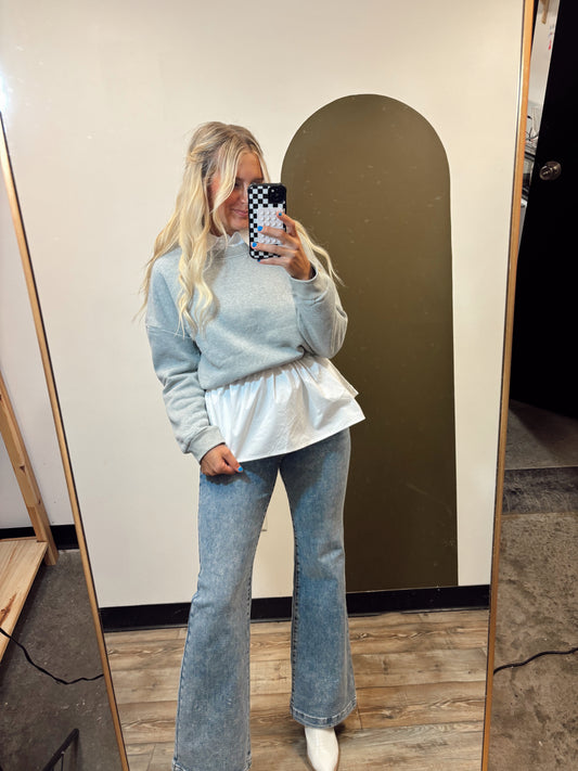Sweater Combo Top