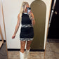 Contrast Cable Knit Set