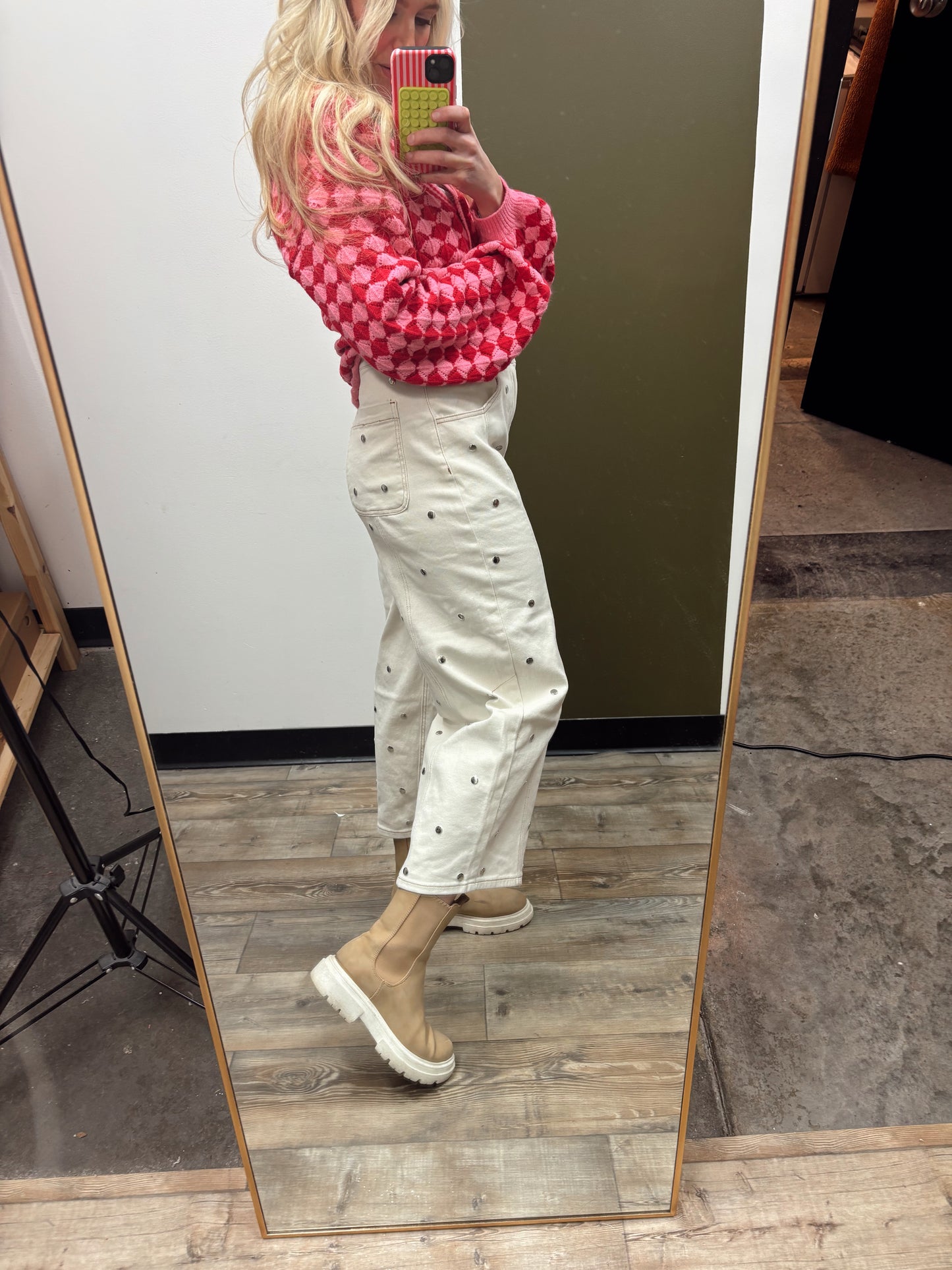 Shine Bright Barrel Denim (Cream)