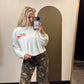 USA Crop Sweatshirt