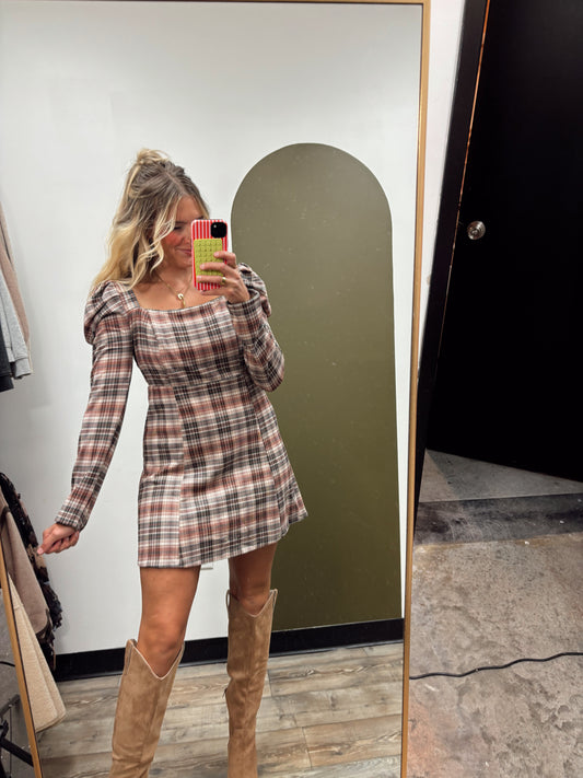 Chandler Plaid Dress