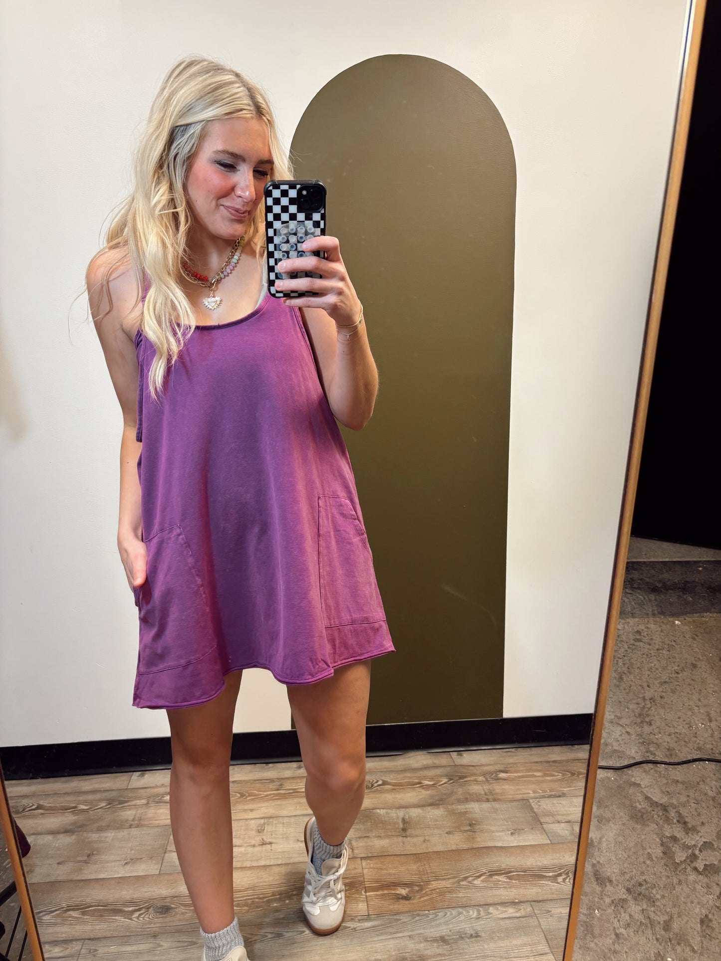 Weekend In Sneakers Dress (Purple)