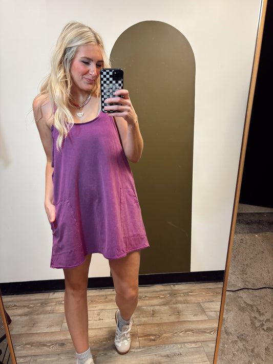 Weekend In Sneakers Dress (Purple)