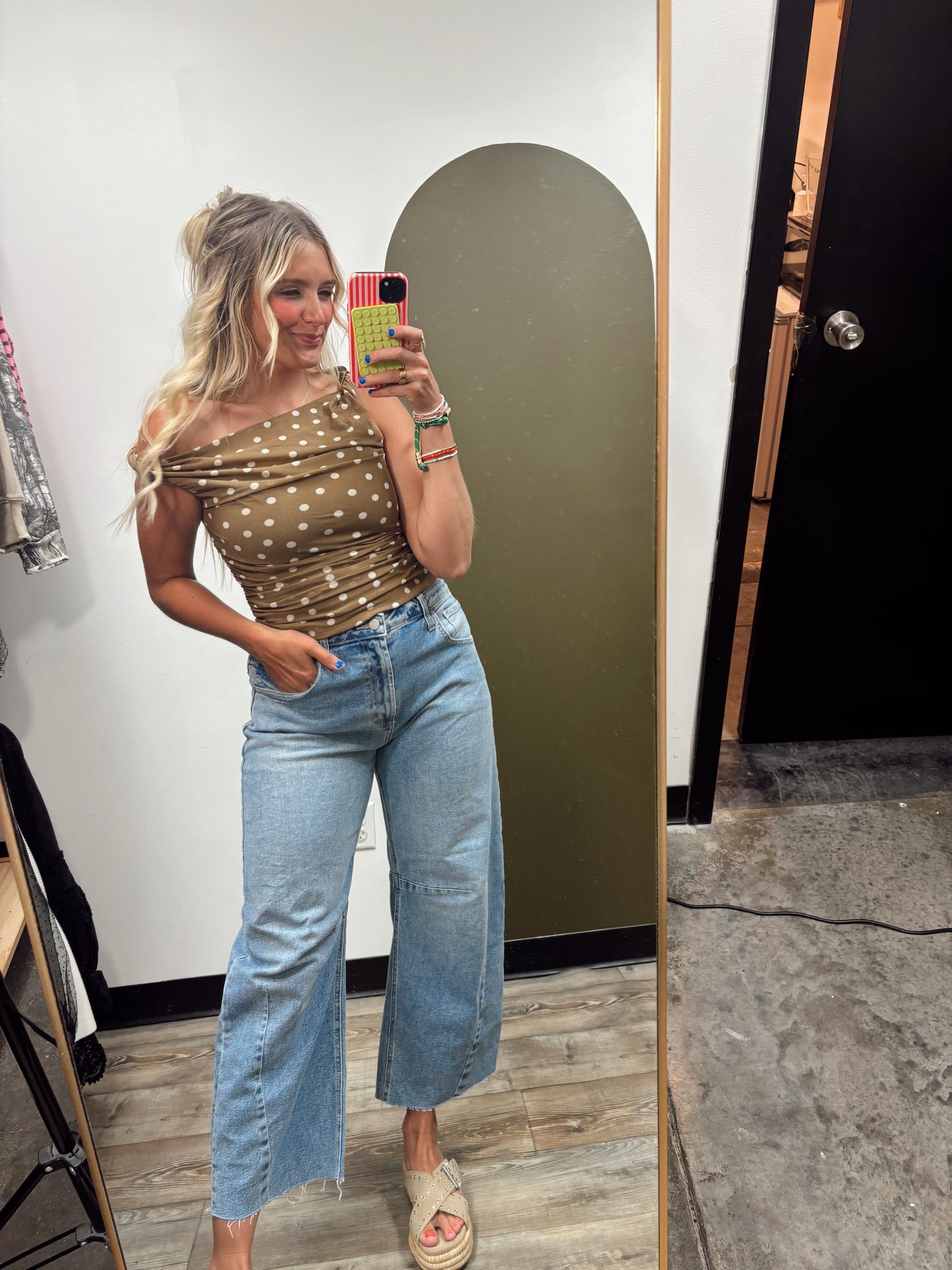 Dont Get It Twisted Polka Dot Top