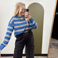 Leia Stripe Sweater (Blue)