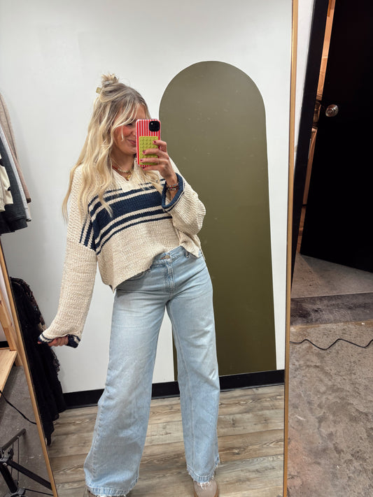 Mainland Slouch Sweater (Navy)