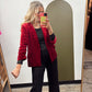 Velvet Dreams Blazer (Magenta)