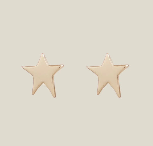 Gold Superstar Studs