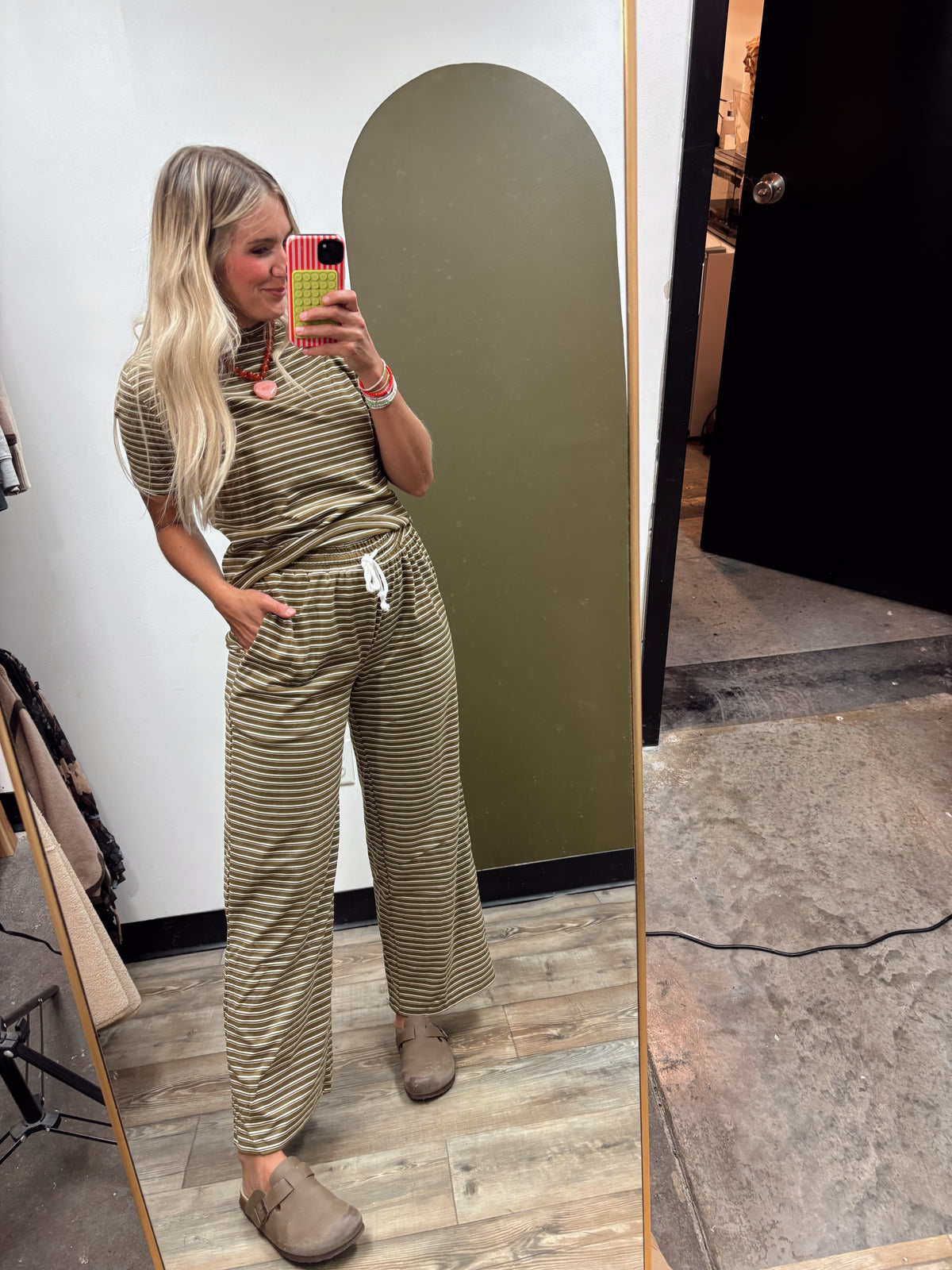 Everyday Ease Stripe Set (Olive)