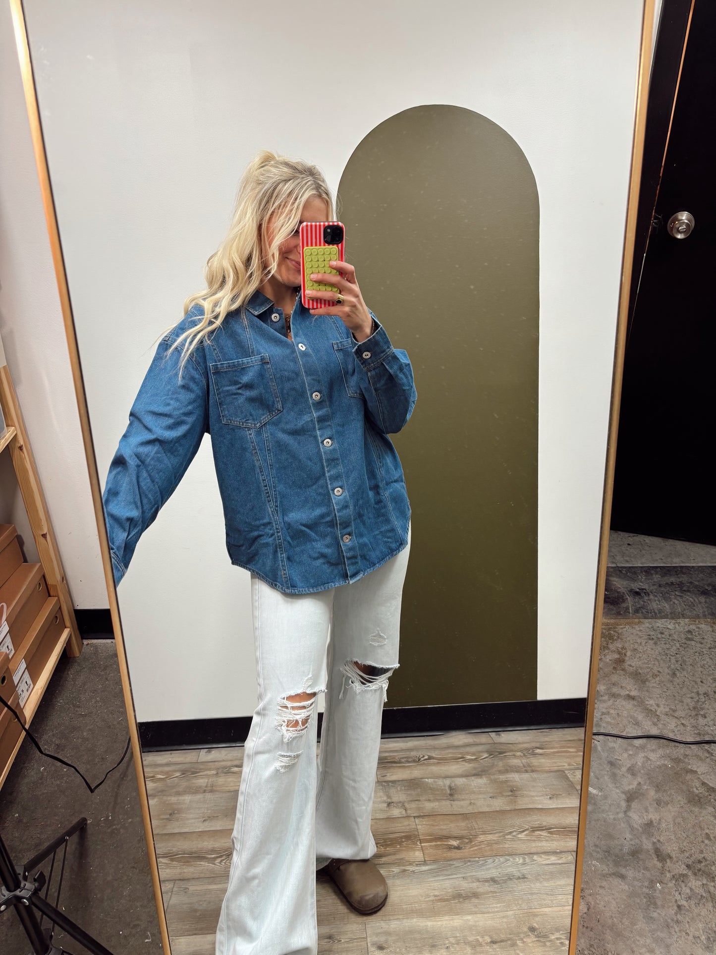 Francesca Denim Shacket