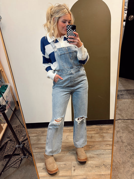 Irina Distressed Overall