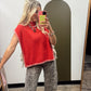 Anja Sweater Vest (Red)