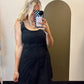 Sonja Linen Dress (Black)