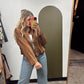Ivey Bubble Hem Jacket (Camel)