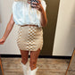 Chess Mate Knit Skirt