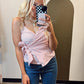 Salley Wrap Top (Red)