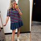 Play Ball Combo Dress (Navy)