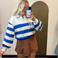 Colby Stripe Sweater (Blue)