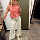 Laser Embroidered Pant (Cream)
