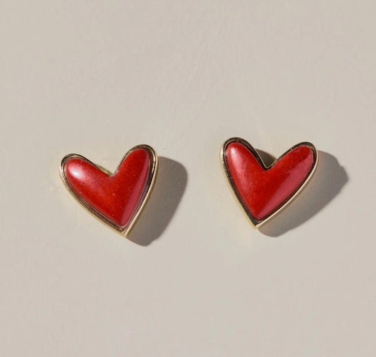 Sweetheart Studs (Red)