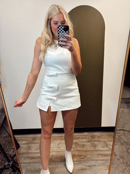 Stassi Detail Romper (White)