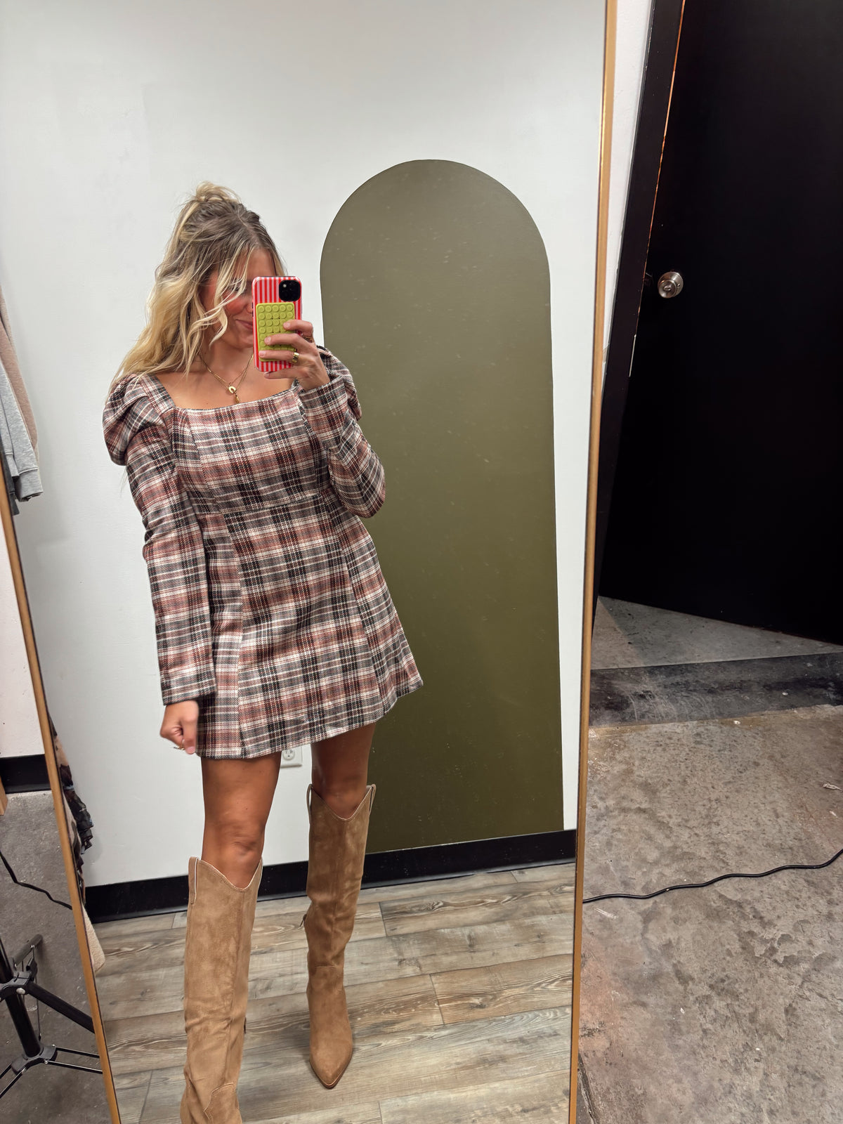 Chandler Plaid Dress