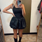 Material Girl Bubble Dress (Black)