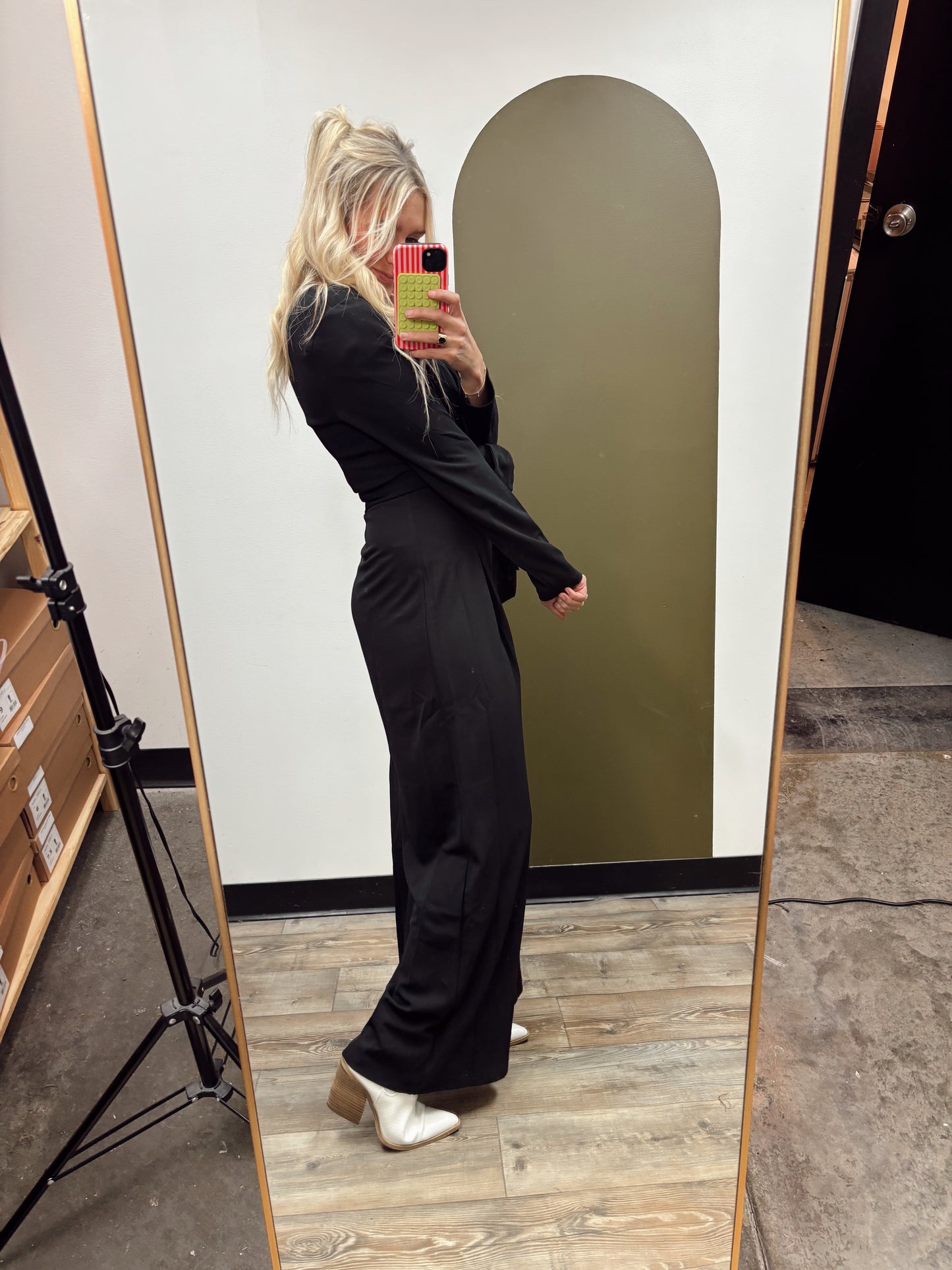 Black Tie Optional Jumpsuit (Black)