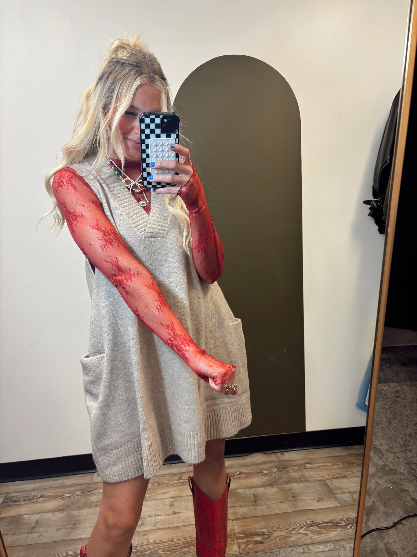 Lace Layering Top (Ruby)