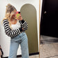 Coastal Cutie Shrug (Black/White)