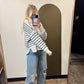 Splitting Image Pullover Sweater (Cream)