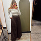So Chic Wide Leg Pant (Chocolate)