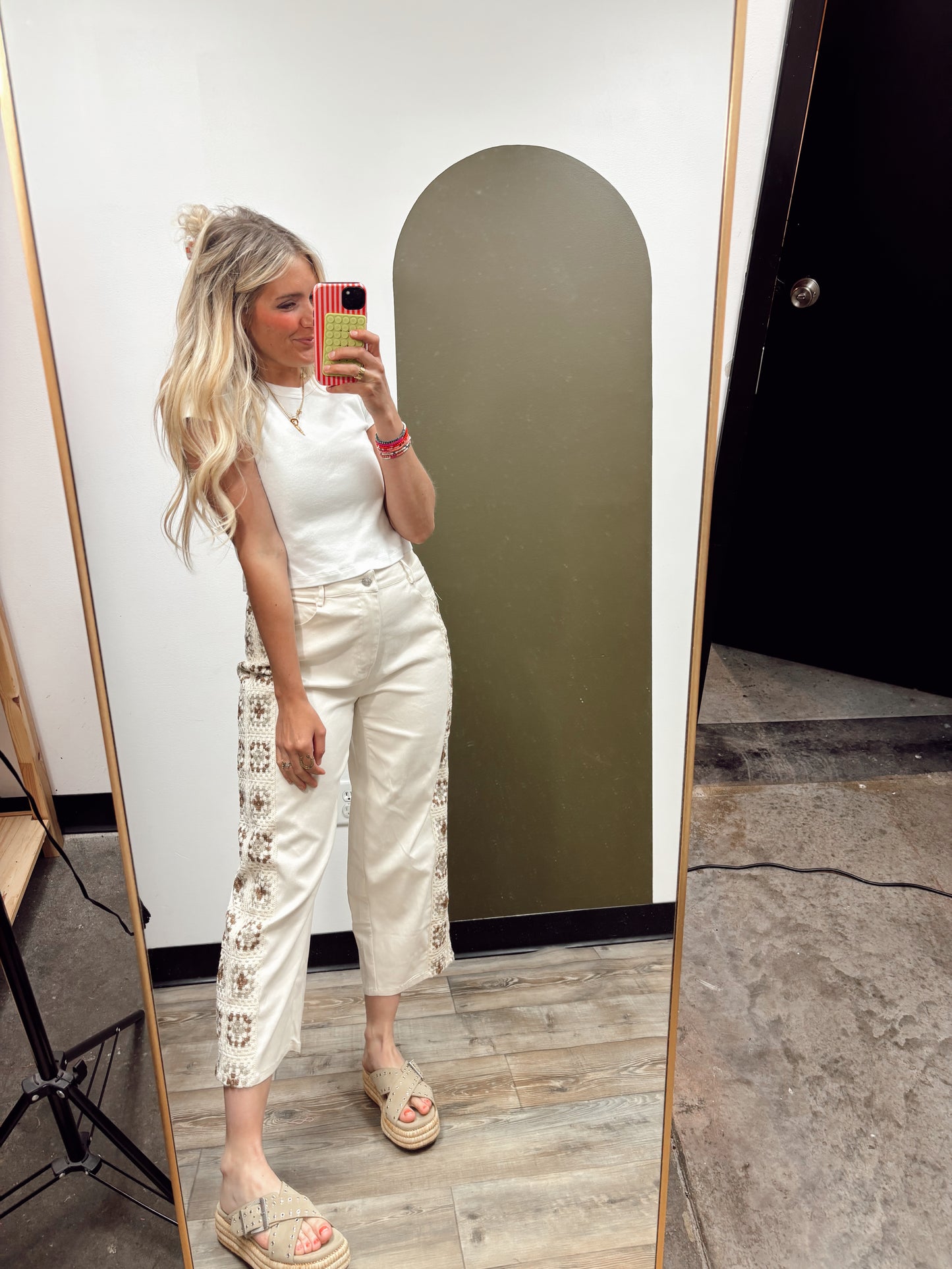 Kiki Crochet Pant (Cream)