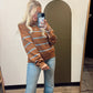 Scottie Stripe Sweater (Camel)