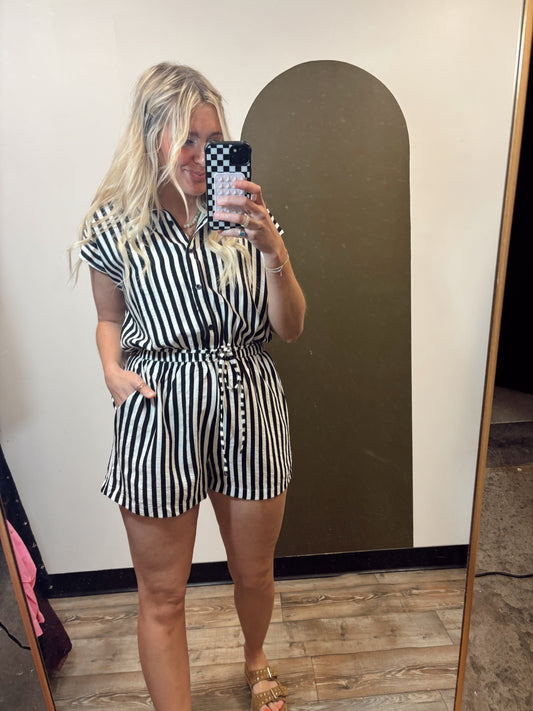 Sail Away Stripe Romper