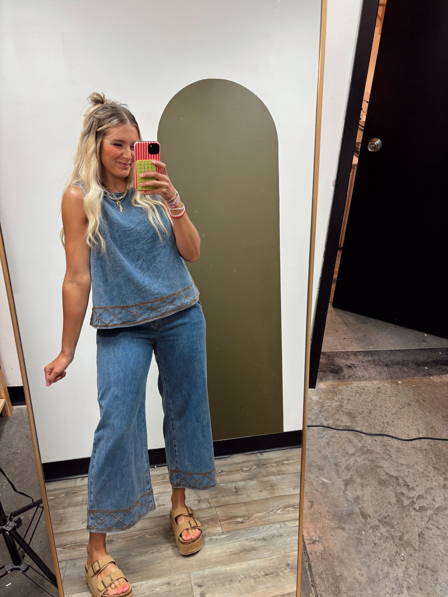 Lera Denim Stitch Set