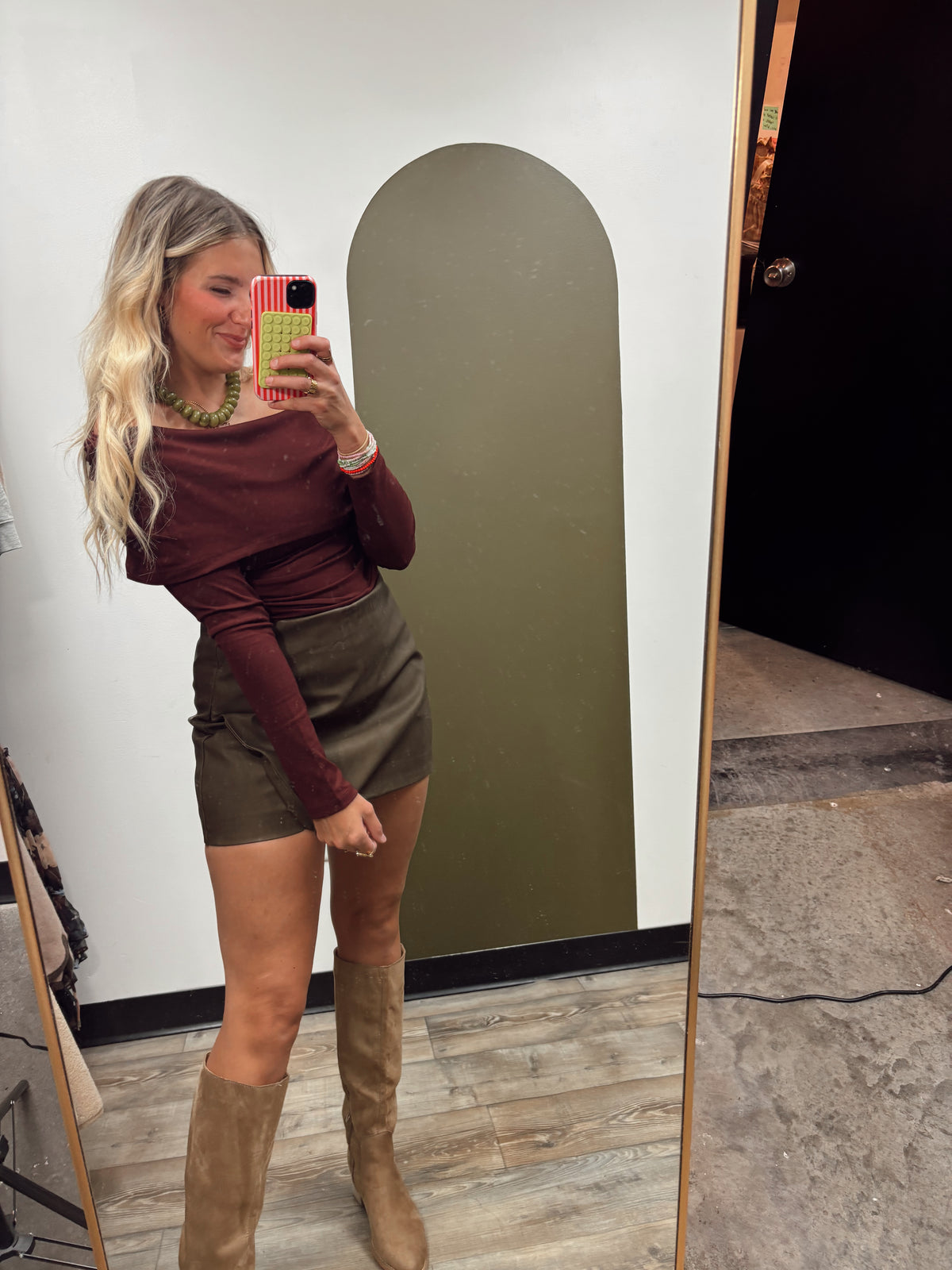 Dalia Off Shoulder Top (Wine)