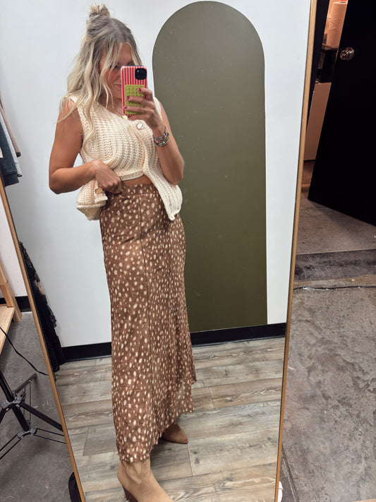 Fawn Mesh Maxi Skirt