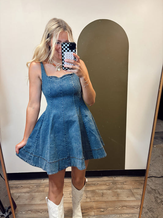 Palm Springs Denim Dress