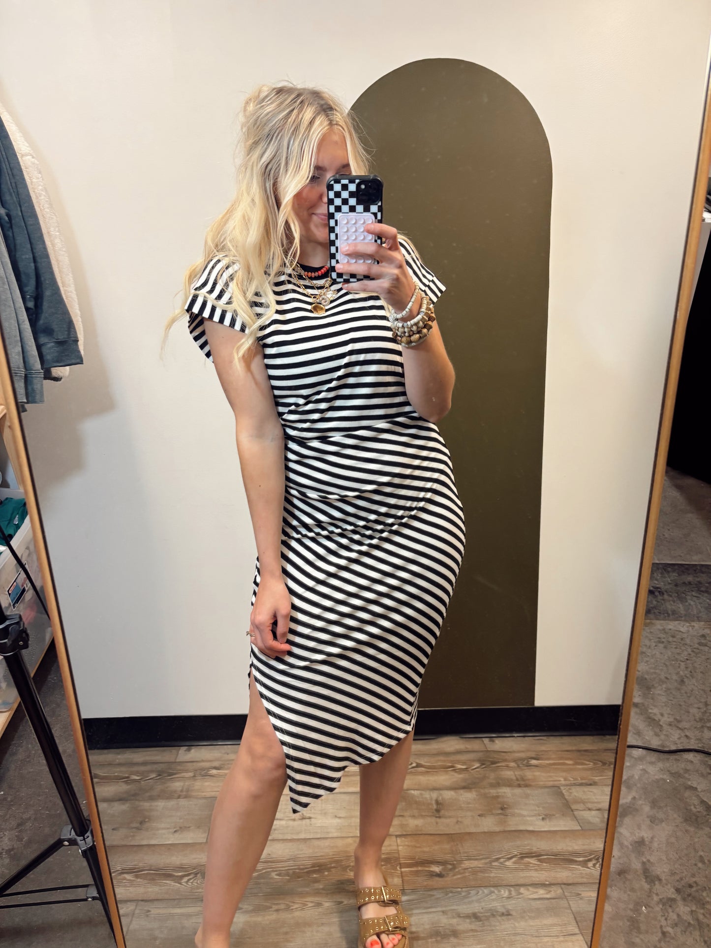 Marisa Stripe Midi Dress