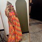 Madras Plaid Maxi Dress