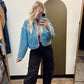 Laurel Denim Puff Jacket