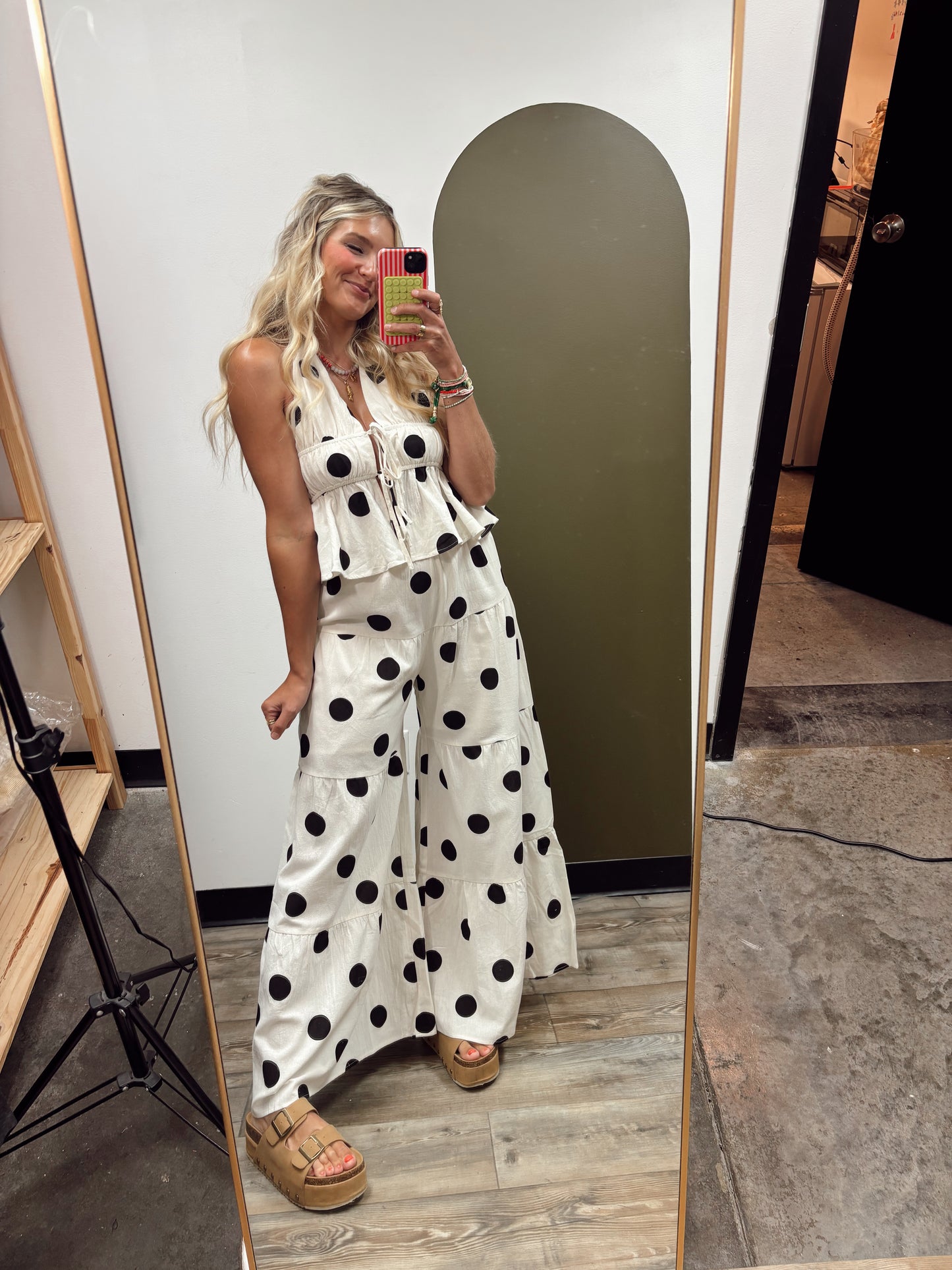 Vixen Halter Pant Dot Set