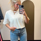 Misty Muscle Tee (White)