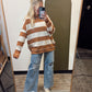 Clermont Striped Sweater (Camel)