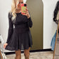 Mika Mini Sparkle Dress (Black)