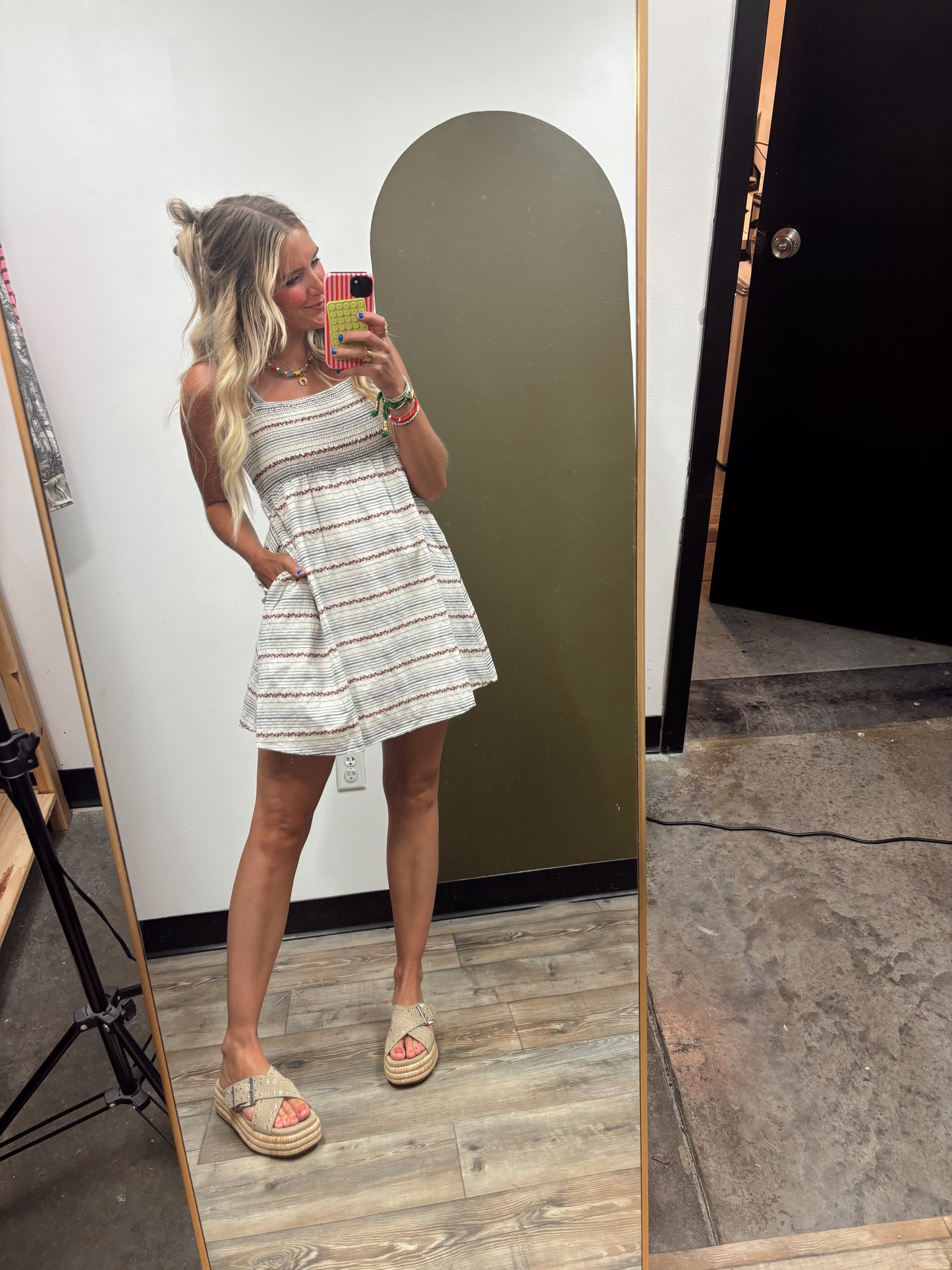 Henleigh Print Mini Dress