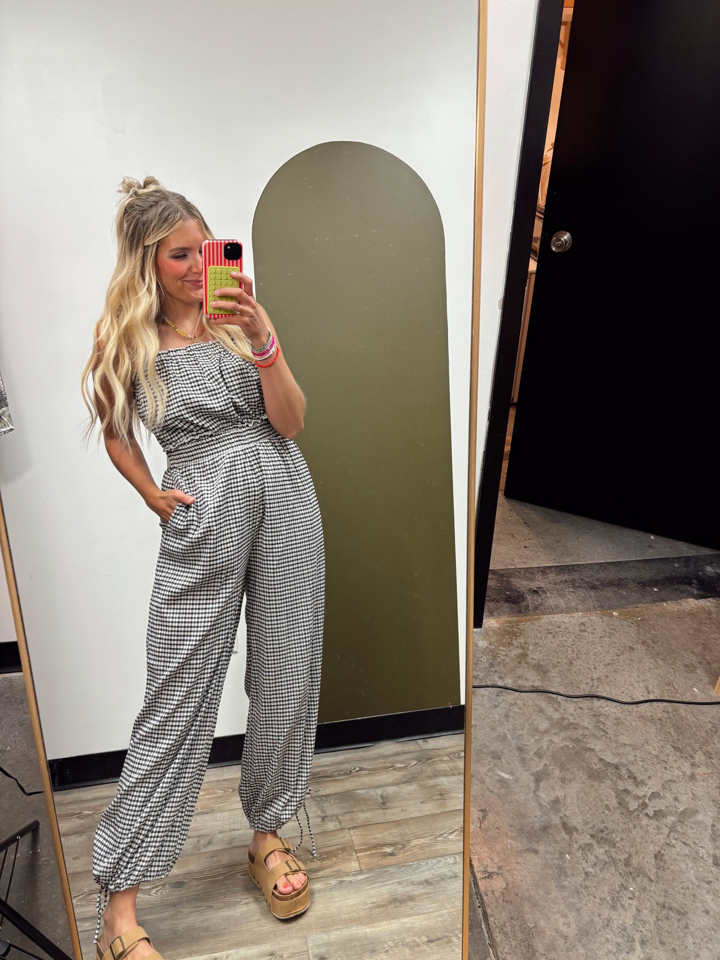 Aleah Gingham Jumpsuit