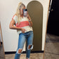 Diana S/S Stripe Sweater (Coral)