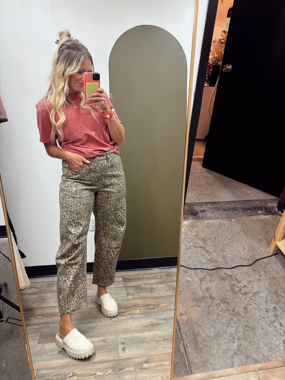 Delaney Leopard Pant